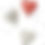 Thumbnail: Red glossy ceramic heart balloon sculpture handmade for wall installation