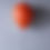 Thumbnail: Deep Orange glossy ceramic balloon sculpture handmade for wall, ceiling